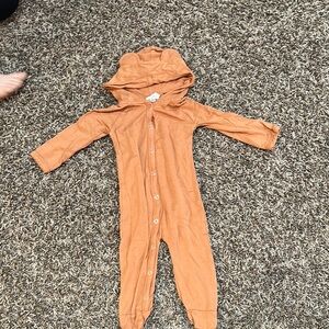 Cozy Orange Kids One Piece